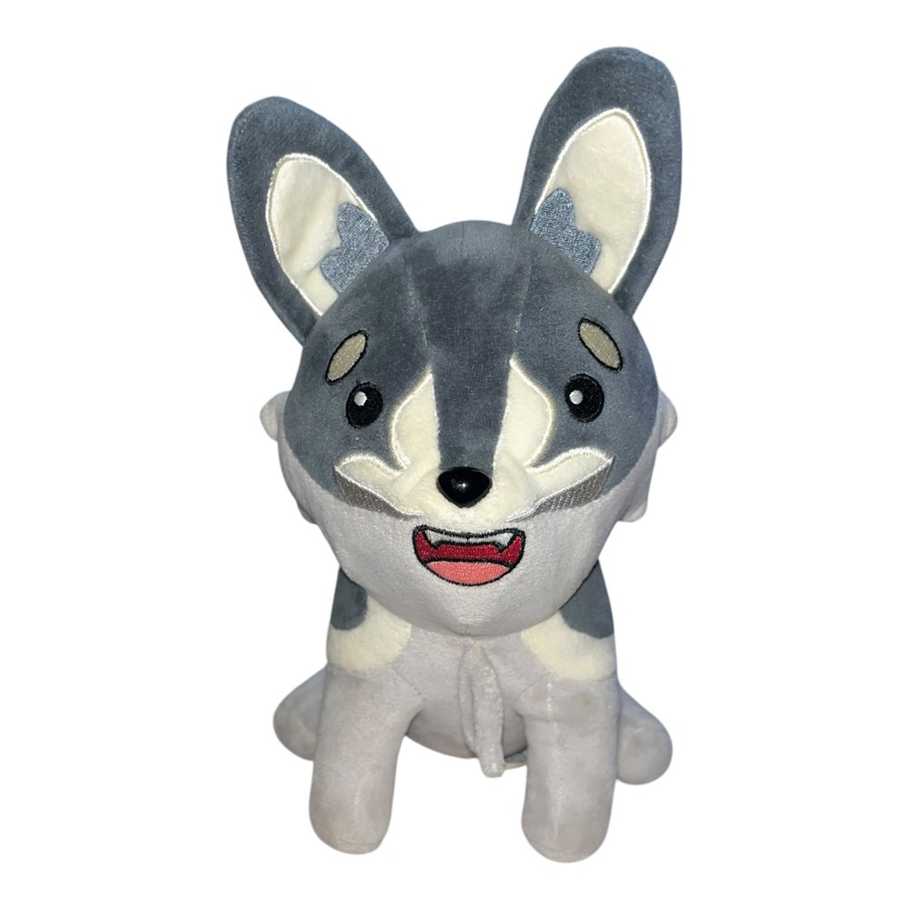 RWBY Zwei Plush Rooster Teeth 2019 Corgi Dog Stuffed Animal Grey White Toy Rare